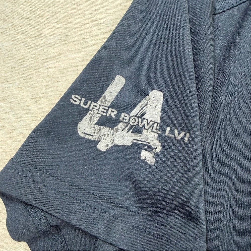 NFL Team Apparel Super Bowl LVI Mens T-Shirt Size M Blue Graphic Short Sleeve - Picture 6 of 8